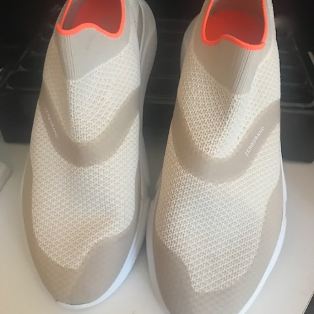 ColeHaan ZeroGrand Beige SlipOn Sneaker Shoes 10B 'Radiant'